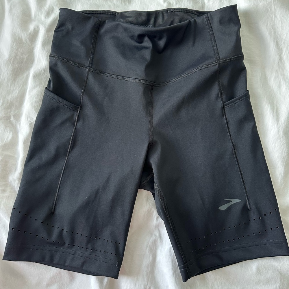 Brooks Women's Charcoal Athletic Shorts